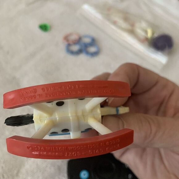 Vintage Wilton Rocking‎ Horse Cake Topper Baby Shower Kids Cake 1978 3"x2.25" - Picture 5 of 5